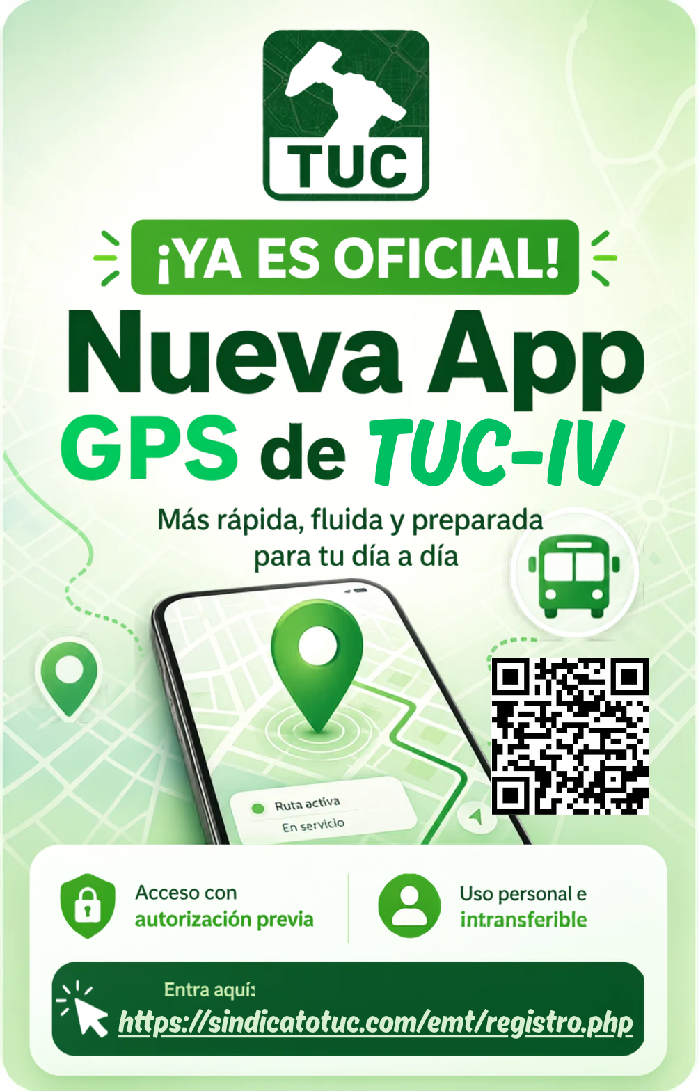 TUC GPS Cuadrantes - Pulsa para registrarte